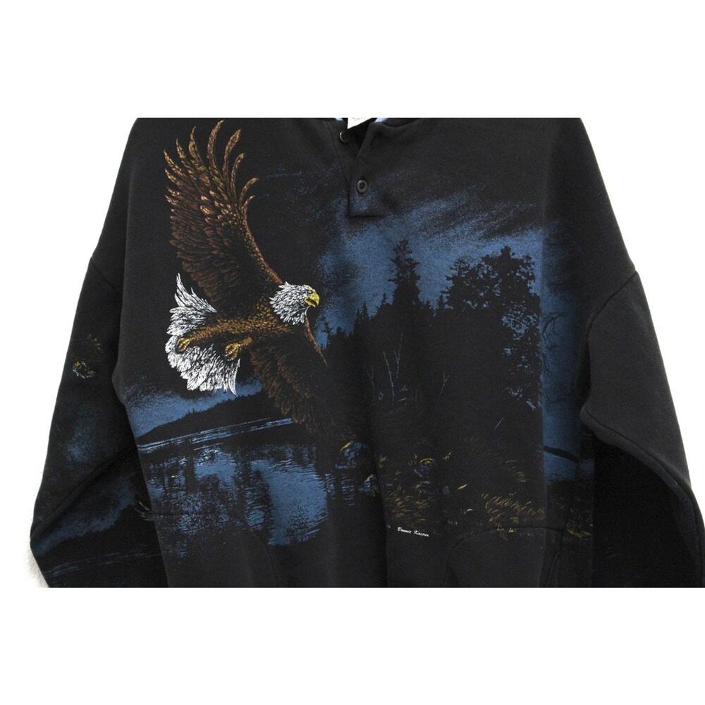 Vintage Art Unlimited Bald Eagle Sweatshirt XL - Picture 2 of 8